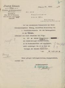 Oferta firmy Friedricha Schlewitza