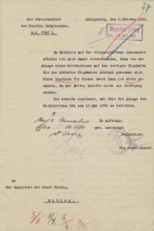 Der Oberpräsident der Provinz Ostpreußen (O.P.7787. I)