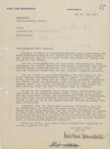 Herrn Stadtrat dr Stascheit