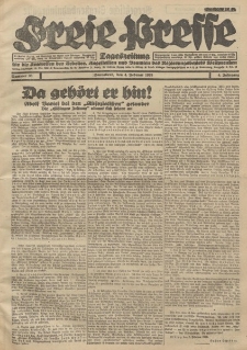 Freie Presse, Nr. 30 Sonnabend 4. Februar 1928 4. Jahrgang