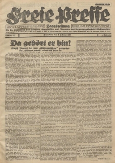 Freie Presse, Nr. 30 Sonnabend 4. Februar 1928 4. Jahrgang