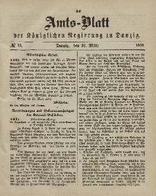 Amts-Blatt der Königlichen Regierung zu Danzig, 30. März 1870, Nr. 13
