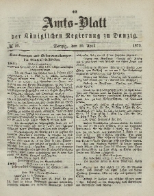 Amts-Blatt der Königlichen Regierung zu Danzig, 20. April 1870, Nr. 16