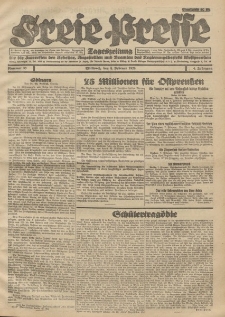 Freie Presse, Nr. 33 Mittwoch 8. Februar 1928 4. Jahrgang