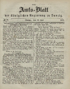 Amts-Blatt der Königlichen Regierung zu Danzig, 13. Juli 1870, Nr. 28