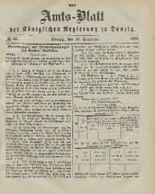 Amts-Blatt der Königlichen Regierung zu Danzig, 21. Dezember 1870, Nr. 51