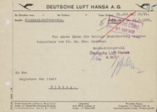 Deutsche Lufthansa A. G. (Abt.Bo.Db/Th)