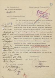 Der Oberpräsident der Provinz Ostpreußen . Betrifft : Flughafen Elbing.