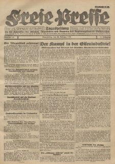 Freie Presse, Nr. 40 Donnerstag 16. Februar 1928 4. Jahrgang