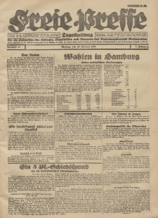Freie Presse, Nr. 43 Montag 20. Februar 1928 4. Jahrgang