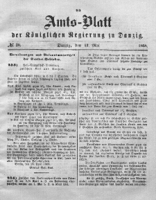 Amts-Blatt der Königlichen Regierung zu Danzig, 13. Mai 1868, Nr. 20