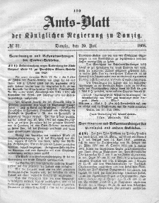 Amts-Blatt der Königlichen Regierung zu Danzig, 29. Juli 1868, Nr. 31