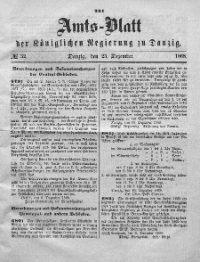 Amts-Blatt der Königlichen Regierung zu Danzig, 23. Dezember 1868, Nr. 52