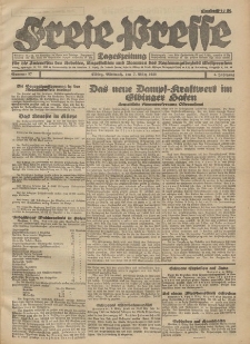 Freie Presse, Nr. 57 Mittwoch 7. März 1928 4. Jahrgang