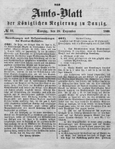 Amts-Blatt der Königlichen Regierung zu Danzig, 29. Dezember 1869, Nr. 52