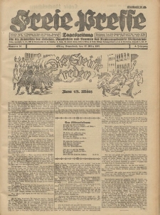 Freie Presse, Nr. 66 Sonnabend 17. März 1928 4. Jahrgang