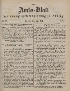 Amts-Blatt der Königlichen Regierung zu Danzig, 15. Juli 1876, Nr. 29