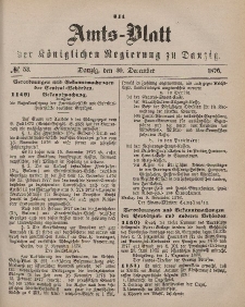 Amts-Blatt der Königlichen Regierung zu Danzig, 30. Dezember 1876, Nr. 53