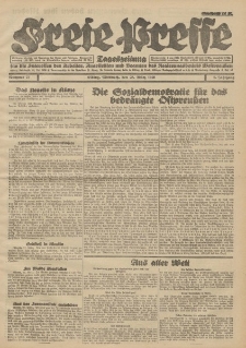 Freie Presse, Nr. 75 Mittwoch 28. März 1928 4. Jahrgang