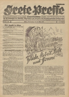 Freie Presse, Nr. 76 Donnerstag 29. März 1928 4. Jahrgang