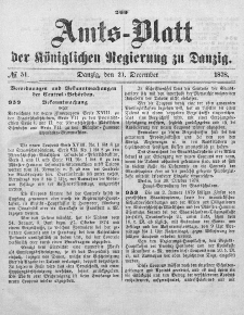 Amts-Blatt der Königlichen Regierung zu Danzig, 21. Dezember 1878, Nr. 51