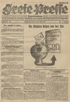 Freie Presse, Nr. 78 Sonnabend 31. März 1928 4. Jahrgang