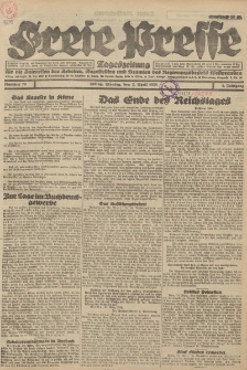 Freie Presse, Nr. 79 Montag 2. April 1928 4. Jahrgang