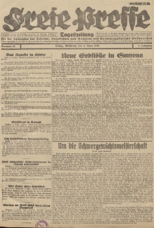 Freie Presse, Nr. 81 Mittwoch 4. April 1928 4. Jahrgang
