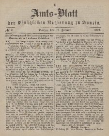 Amts-Blatt der Königlichen Regierung zu Danzig, 10. Januar 1872, Nr. 2