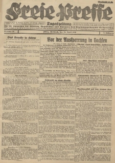 Freie Presse, Nr. 85 Mittwoch 11. April 1928 4. Jahrgang