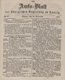Amts-Blatt der Königlichen Regierung zu Danzig, 30. November 1872, Nr. 48