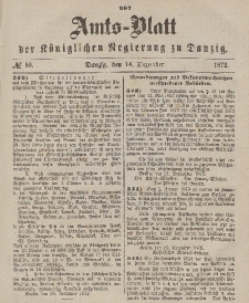 Amts-Blatt der Königlichen Regierung zu Danzig, 14. Dezember 1872, Nr. 50