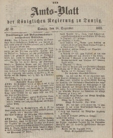 Amts-Blatt der Königlichen Regierung zu Danzig, 28. Dezember 1872, Nr. 52