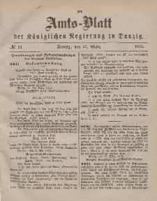Amts-Blatt der Königlichen Regierung zu Danzig, 27. März 1875, Nr. 13