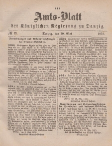 Amts-Blatt der Königlichen Regierung zu Danzig, 29. Mai 1875, Nr. 22