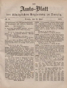 Amts-Blatt der Königlichen Regierung zu Danzig, 12. Juni 1875, Nr. 24