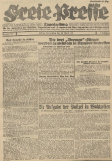 Freie Presse, Nr. 92 Donnerstag 19. April 1928 4. Jahrgang