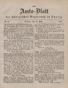 Amts-Blatt der Königlichen Regierung zu Danzig, 24. Juli 1875, Nr. 30