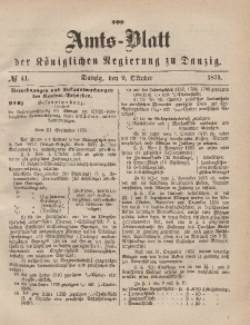 Amts-Blatt der Königlichen Regierung zu Danzig, 9. Oktober 1875, Nr. 41