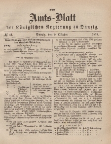 Amts-Blatt der Königlichen Regierung zu Danzig, 9. Oktober 1875, Nr. 41