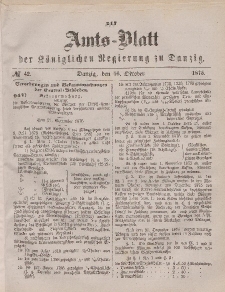 Amts-Blatt der Königlichen Regierung zu Danzig, 16. Oktober 1875, Nr. 42