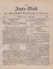 Amts-Blatt der Königlichen Regierung zu Danzig, 13. November 1875, Nr. 46
