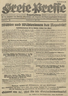 Freie Presse, Nr. 94 Sonnabend 21. April 1928 4. Jahrgang