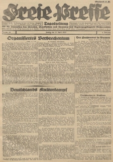 Freie Presse, Nr. 95 Montag 23. April 1928 4. Jahrgang