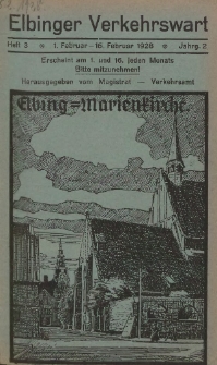Elbinger Verkehrswart, Heft 3, 1. Februar - 16. Februar 1928, 2 Jahrg.