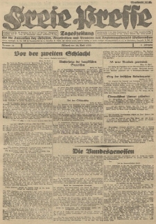 Freie Presse, Nr. 97 Mittwoch 25. April 1928 4. Jahrgang