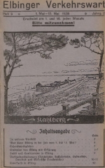 Elbinger Verkehrswart, Heft 9, 1. Mai - 15. Mai 1928, 2 Jahrg.