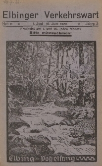 Elbinger Verkehrswart, Heft 11, 1. Juni - 15. Juni 1928, 2 Jahrg.