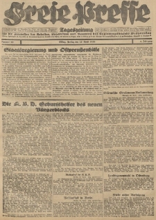 Freie Presse, Nr. 99 Freitag 27. April 1928 4. Jahrgang