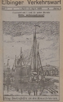Elbinger Verkehrswart, Heft 7, 1. April - 15. April 1929, 3 Jahrg.